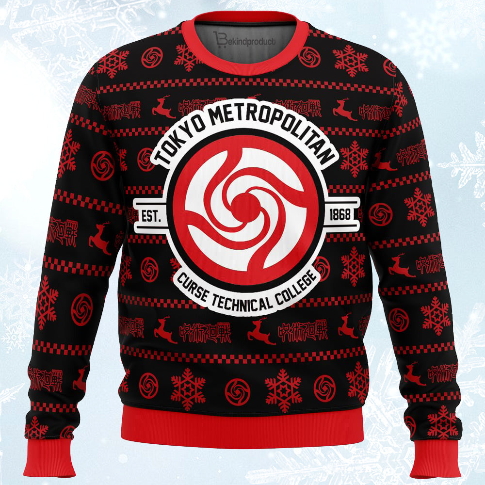 Tokyo Metropolitan Ugly Christmas Sweater For Men & Women Christmas Gift Sweater PT436 - WeCustomit