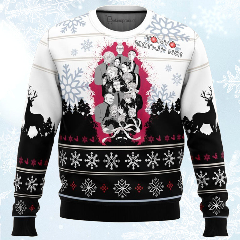 Toman Tokyo Revengers Ugly Christmas Sweater For Men & Women Christmas Gift Sweater BH405 - WeCustomit