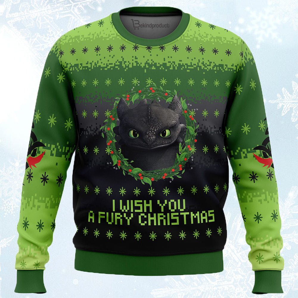 Toothless Ugly Christmas Sweater For Men & Women Christmas Gift Sweater PT471 - WeCustomit