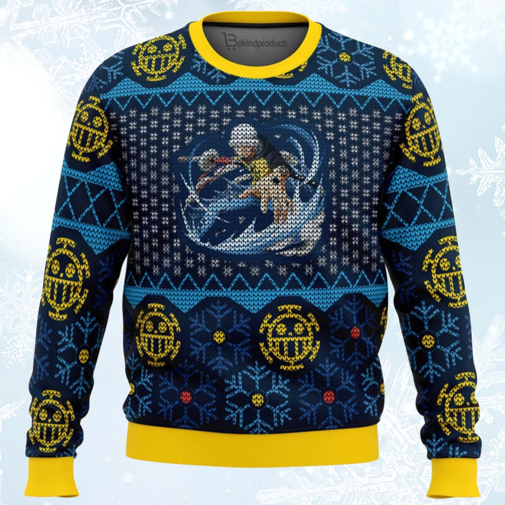 Trafalgar D Water Law One Piece Ugly Christmas Sweater For Men & Women Christmas Gift Sweater BH244 - WeCustomit