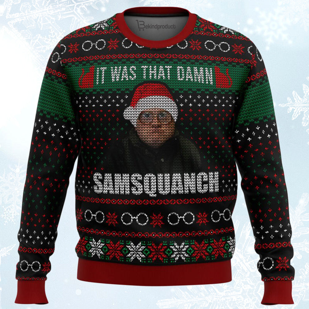 Trailer Park Boys Samsquanch Ugly Christmas Sweater For Men & Women Christmas Gift Sweater BH243 - WeCustomit