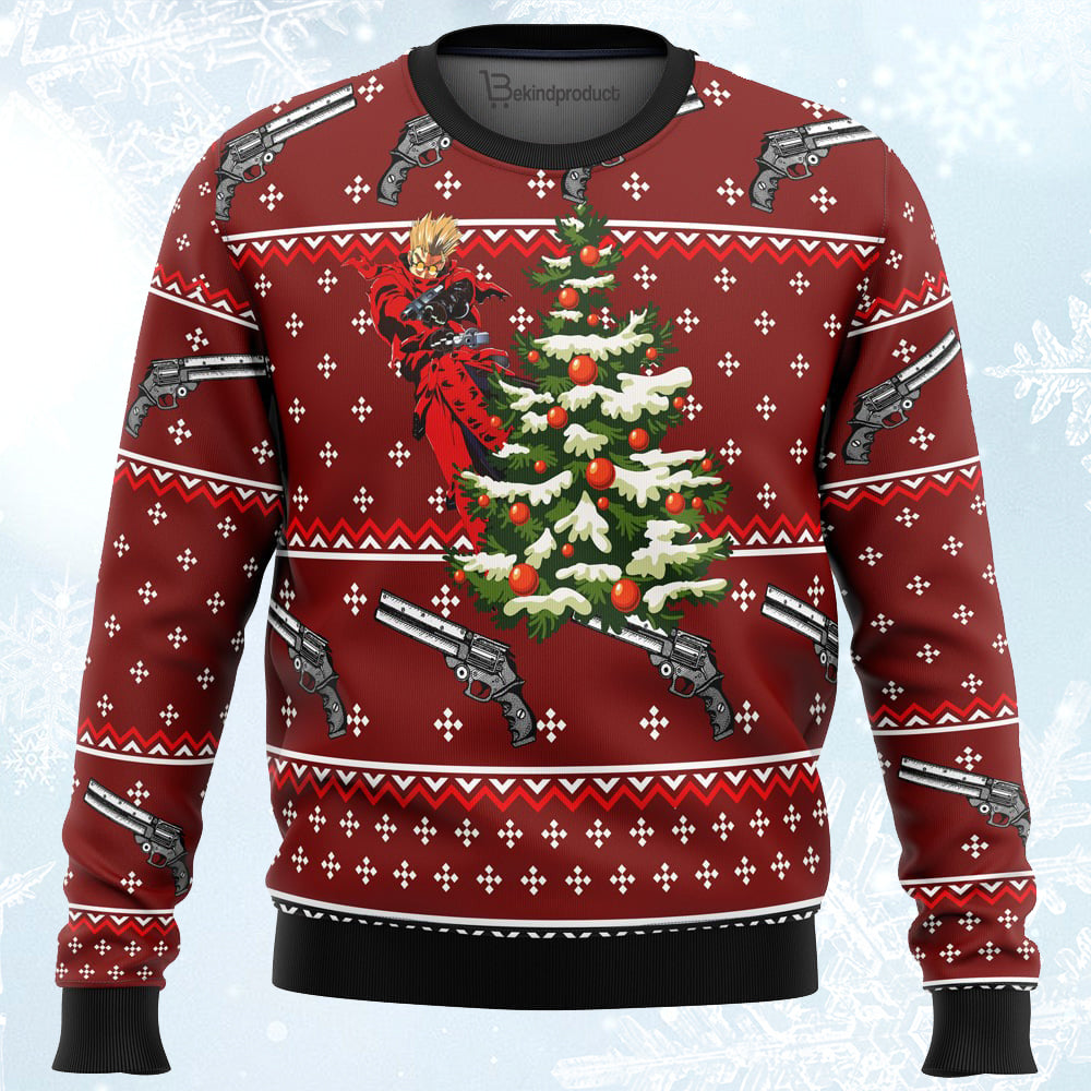 Trigun Vash Ugly Christmas Sweater For Men & Women Christmas Gift Sweater PT355 - WeCustomit