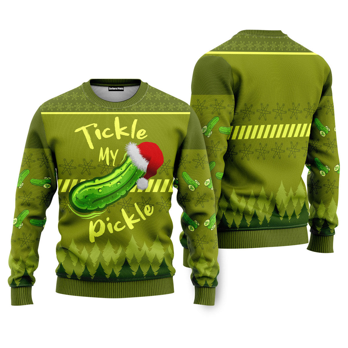 Tickle My Pickle Funny Ugly Christmas Sweater - WeCustomit