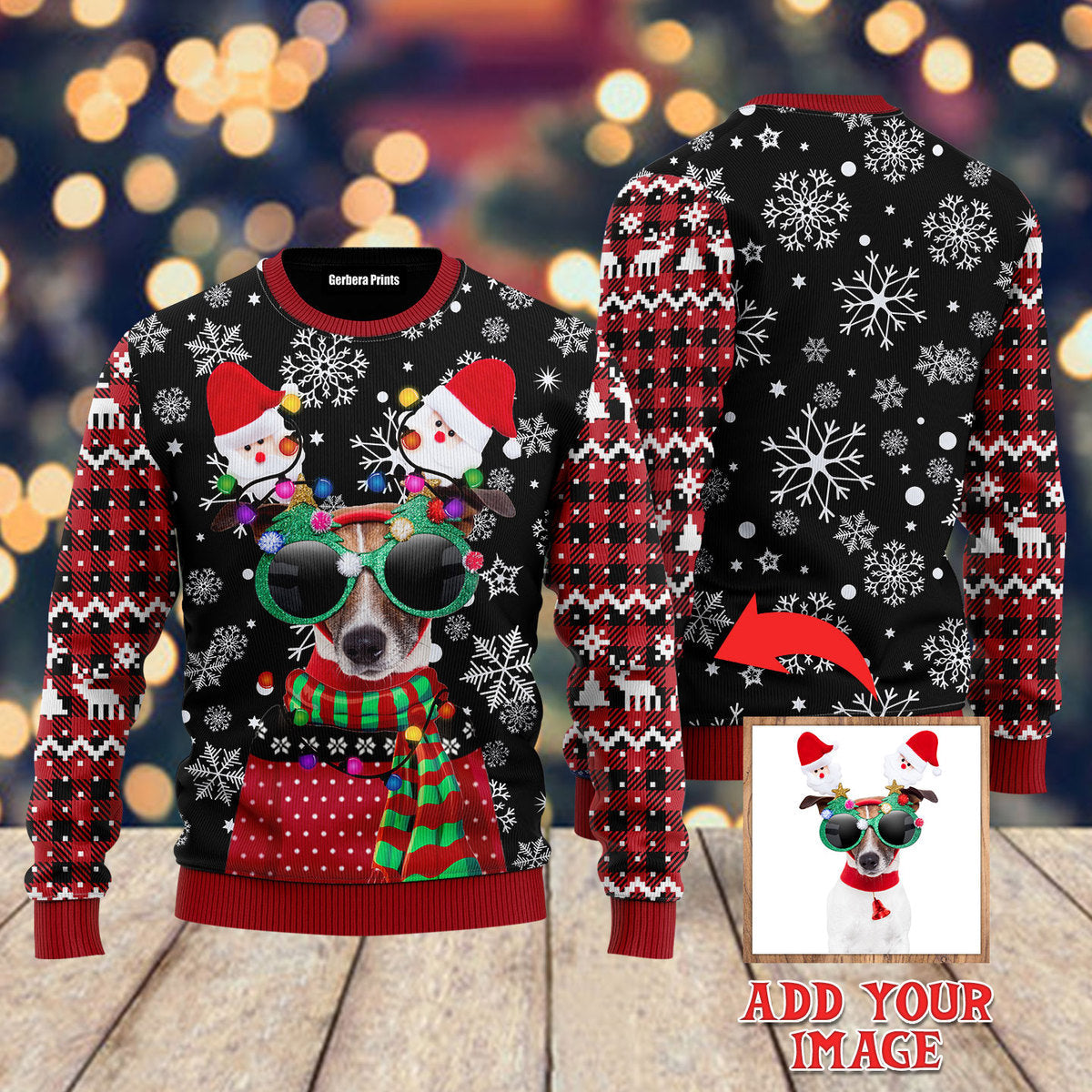 Funny Christmas Dog Custom Christmas Sweater - WeCustomit