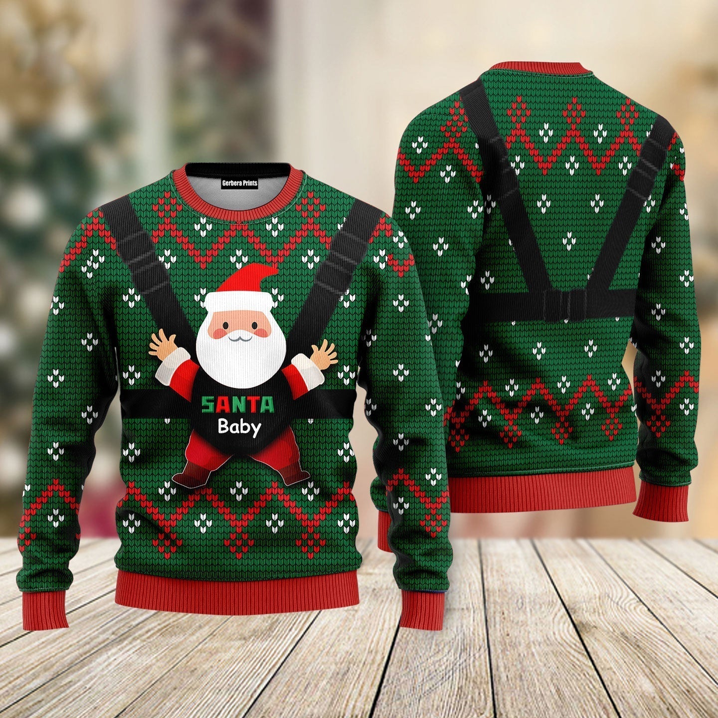 Santa Baby Ugly Christmas Sweater - WeCustomit