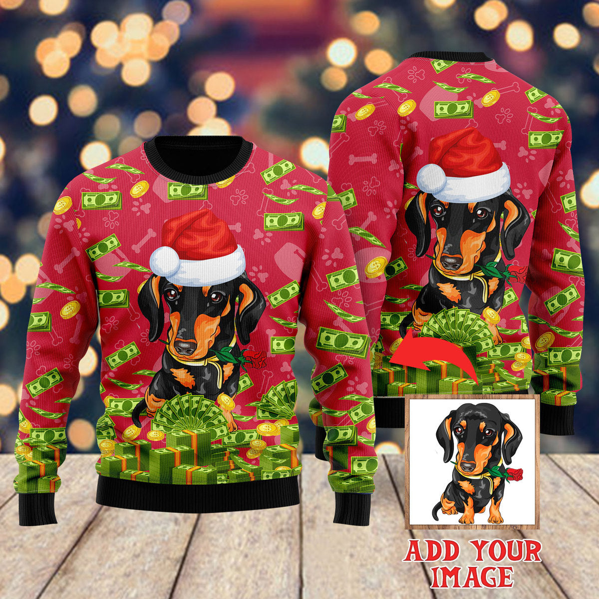 I Work Hard So That My Dog Can Have A Better Life Custom Christmas Sweater - WeCustomit