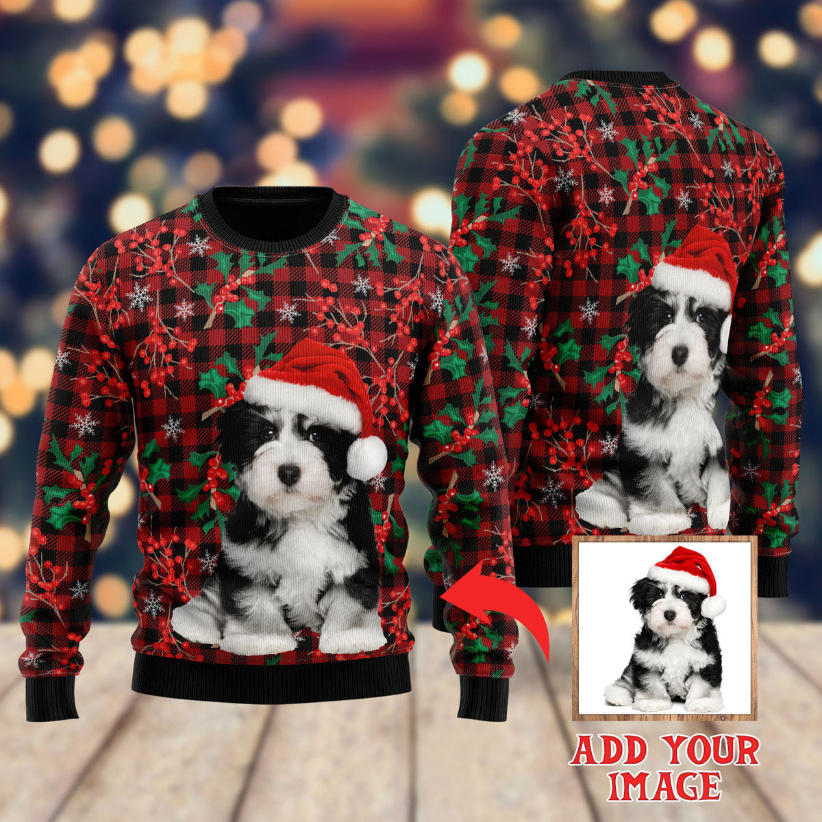 Custom Dog For Christmas Custom Christmas Sweater - WeCustomit