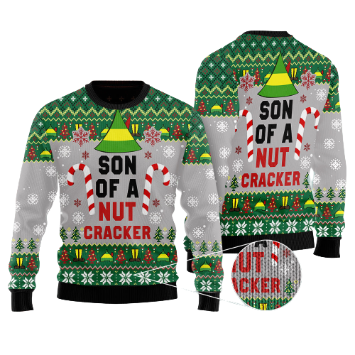 Son Of A Nut Cracker Ugly Christmas Sweater For Men & Women Christmas Gift Sweater US1323 - WeCustomit