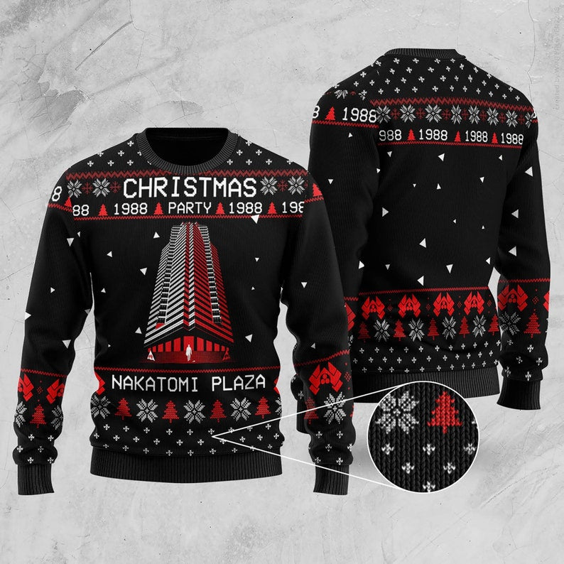 Nakatomi Plaza Party 1988 Ugly Christmas Sweater For Men & Women Christmas Gift Sweater US2073 - WeCustomit