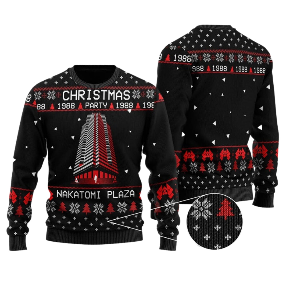 Nakatomi Plaza Party 1988 Ugly Christmas Sweater For Men & Women Christmas Gift Sweater US2073 - WeCustomit