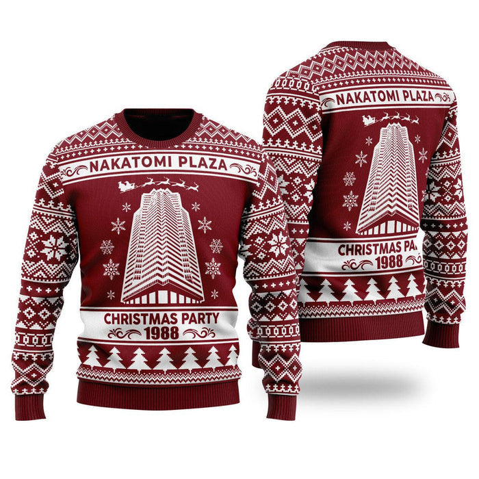 Nakatomi Plaza 1988 Ugly Christmas Sweater For Men & Women Christmas Gift Sweater US2079 - WeCustomit