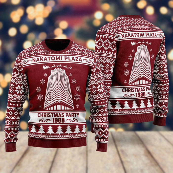 Nakatomi Plaza 1988 Ugly Christmas Sweater For Men & Women Christmas Gift Sweater US2079 - WeCustomit