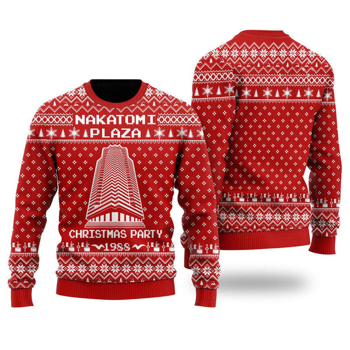 Nakatomi Plaza 1988 Ugly Christmas Sweater For Men & Women Christmas Gift Sweater US2080 - WeCustomit