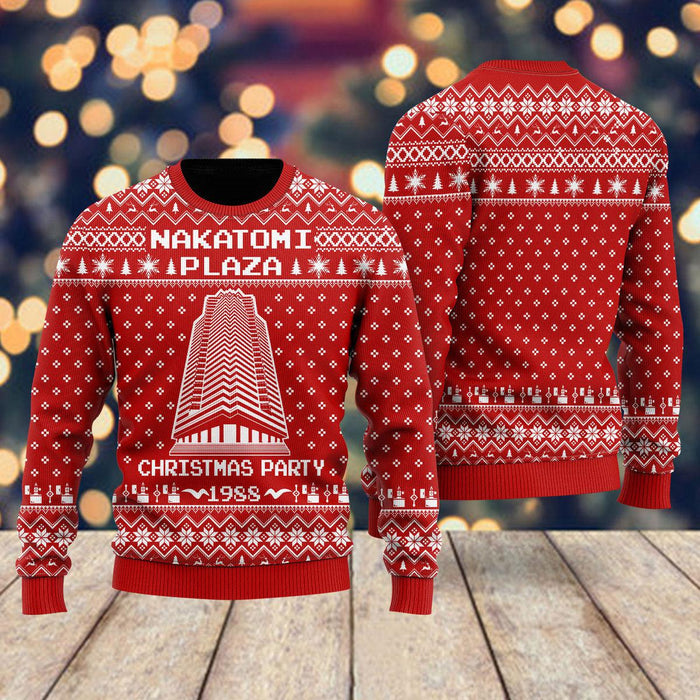 Nakatomi Plaza 1988 Ugly Christmas Sweater For Men & Women Christmas Gift Sweater US2080 - WeCustomit