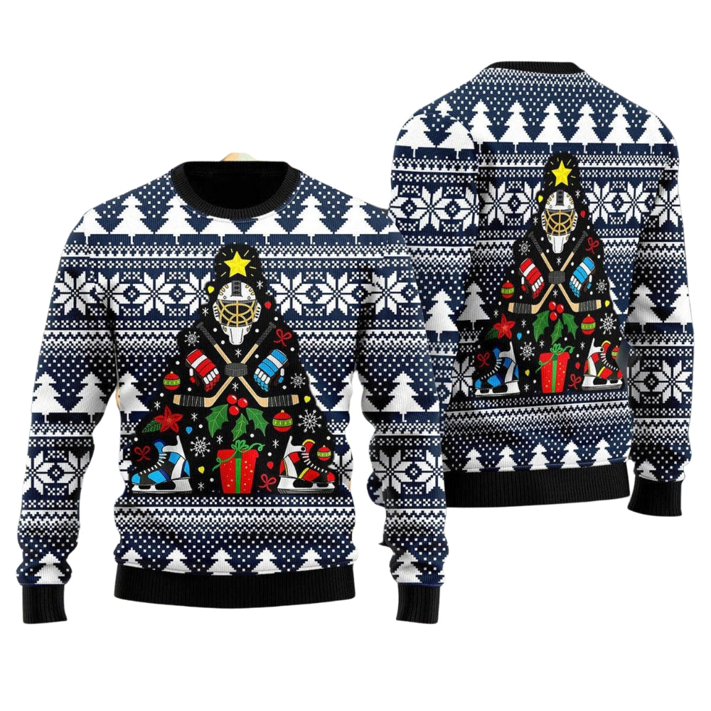 Hockey Ugly Christmas Sweater For Men & Women Christmas Gift Sweater US2097 - WeCustomit