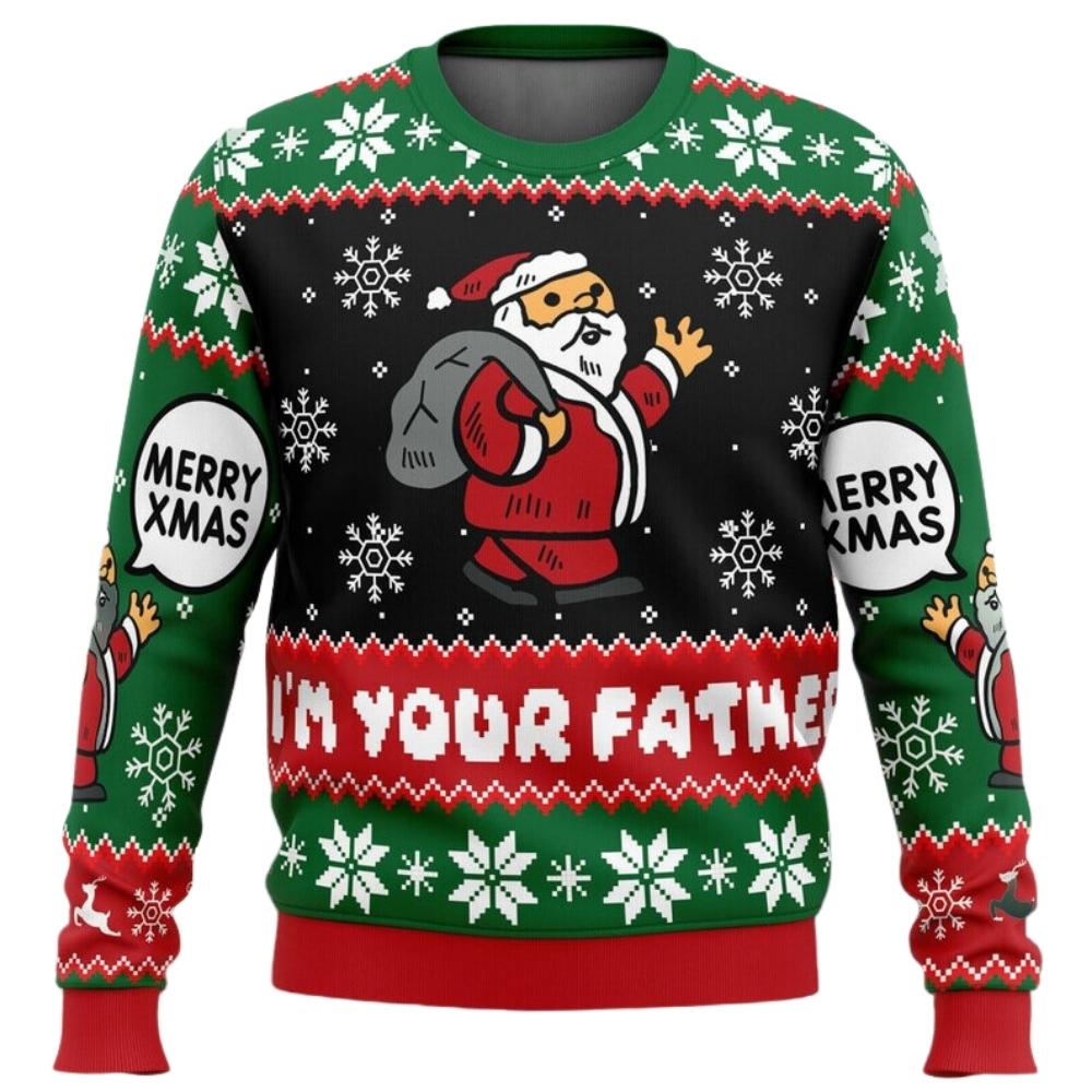 Funny Santa Claus Ugly Christmas Sweater For Men & Women Christmas Gift Sweater US2403 - WeCustomit