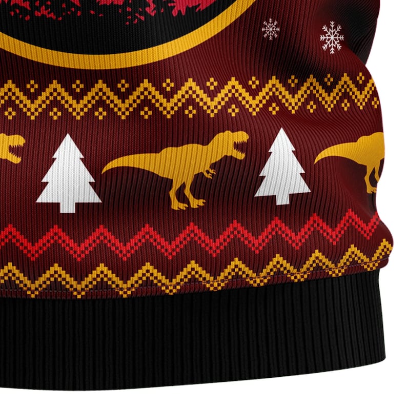 Santa Claus And T-Rex Ugly Christmas Sweater For Men & Women Christmas Gift Sweater US2405 - WeCustomit