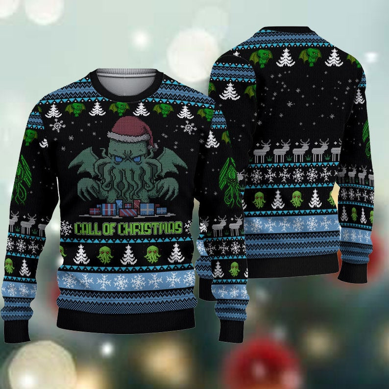 Xmas Octopus Ugly Christmas Sweater For Men & Women Christmas Gift Sweater US2407 - WeCustomit