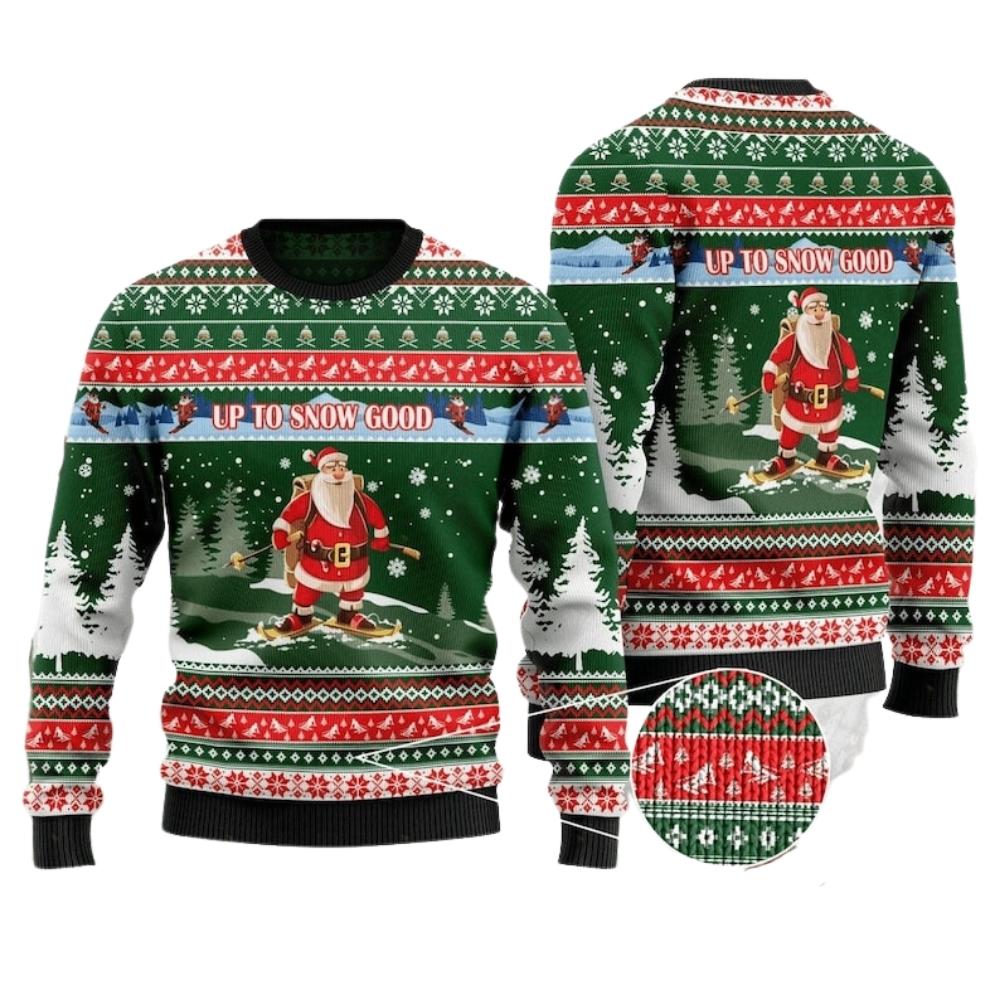 Funny Santa Claus Ugly Christmas Sweater For Men & Women Christmas Gift Sweater US2418 - WeCustomit