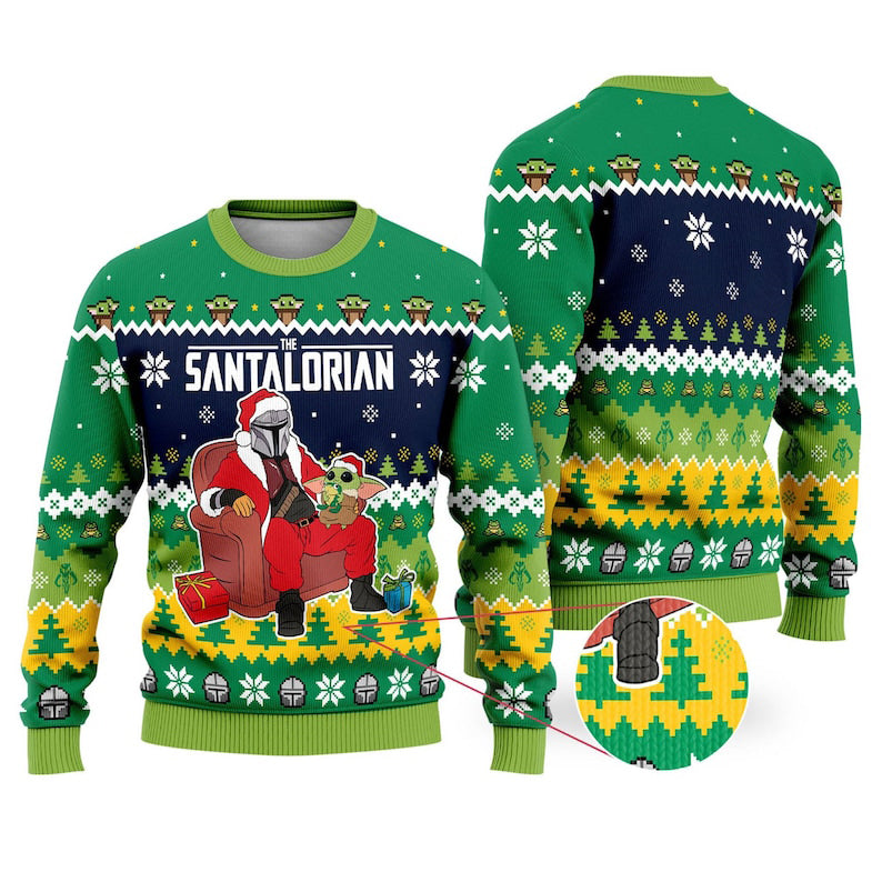 Funny Santalorian Ugly Christmas Sweater For Men & Women Christmas Gift Sweater US2637 - WeCustomit