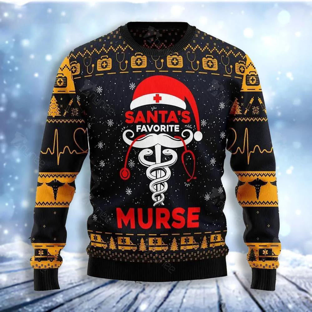 Santa Murse Ugly Christmas Sweater For Men & Women Christmas Gift Sweater US3068 - WeCustomit