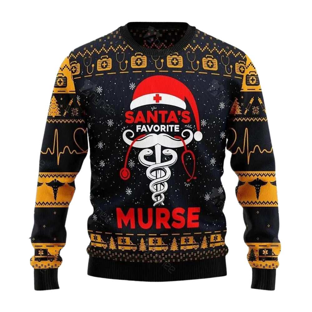 Santa Murse Ugly Christmas Sweater For Men & Women Christmas Gift Sweater US3068 - WeCustomit