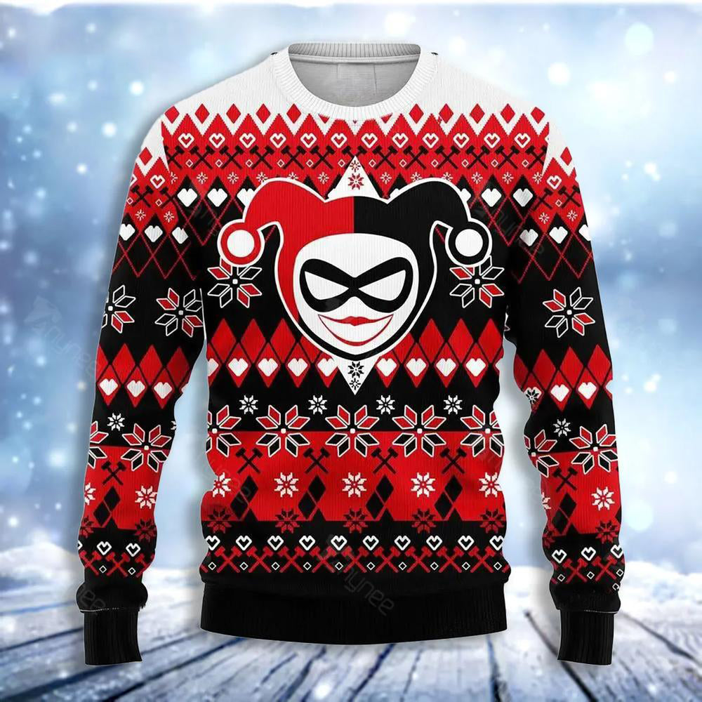 Funny Clown Ugly Christmas Sweater For Men & Women Christmas Gift Sweater US3082 - WeCustomit