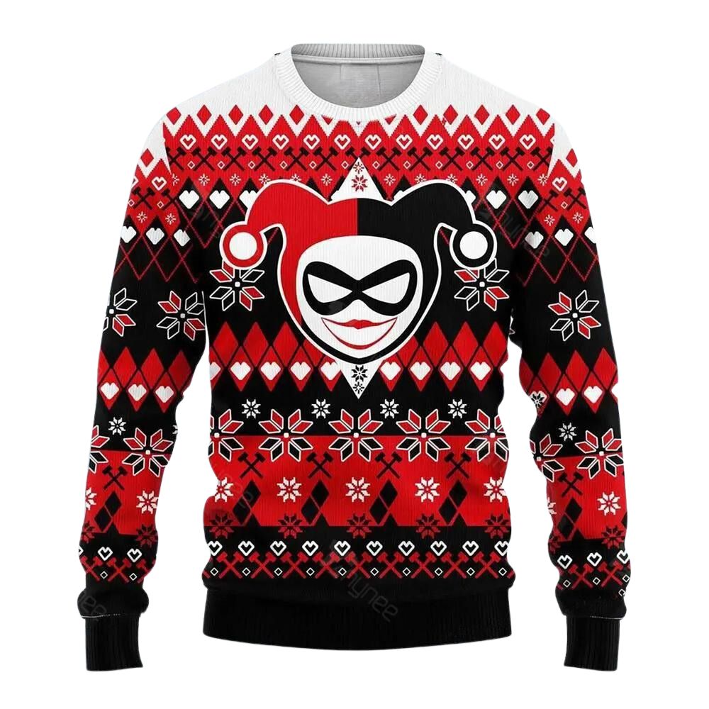 Funny Clown Ugly Christmas Sweater For Men & Women Christmas Gift Sweater US3082 - WeCustomit