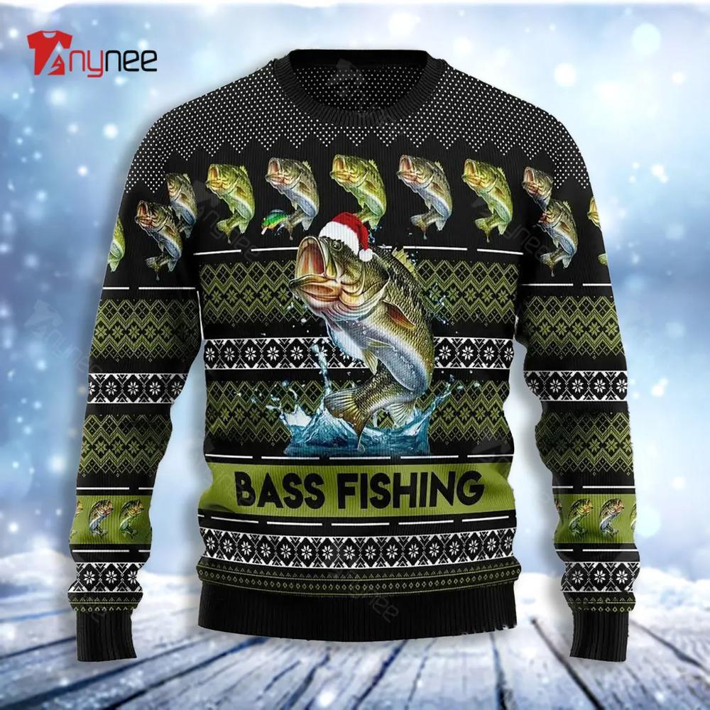 Bass Fishing Ugly Christmas Sweater For Men & Women Christmas Gift Sweater US3098 - WeCustomit