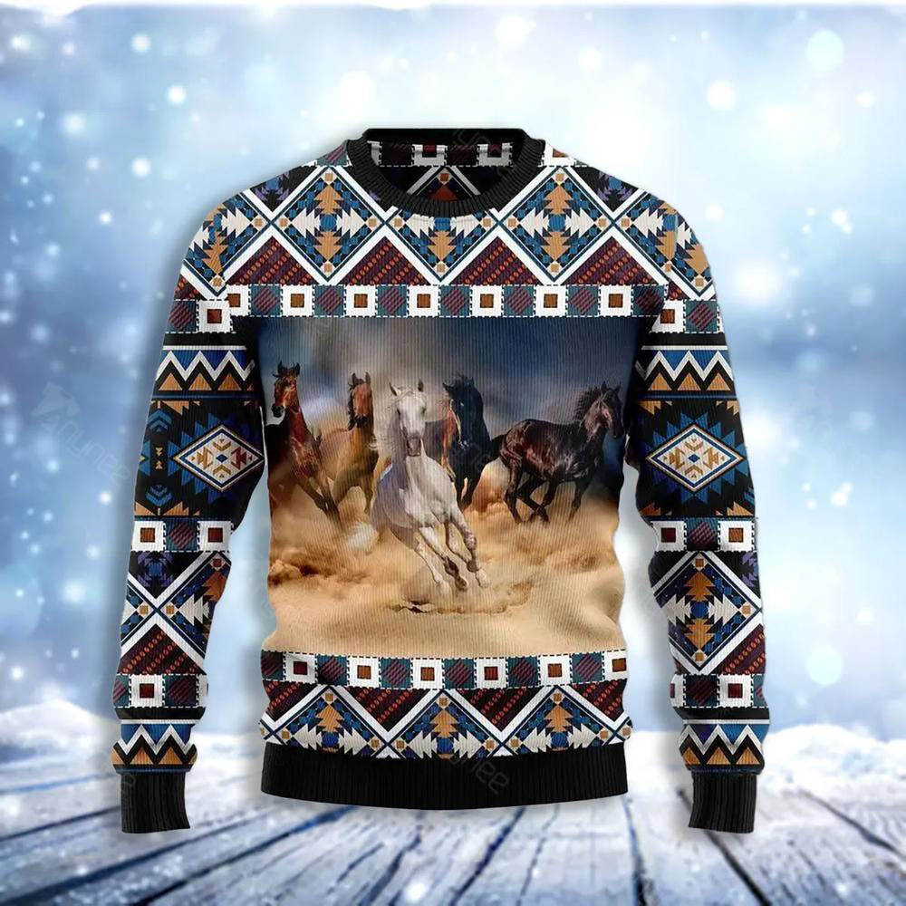 Beautiful Horses Ugly Christmas Sweater For Men & Women Christmas Gift Sweater US3464 - WeCustomit
