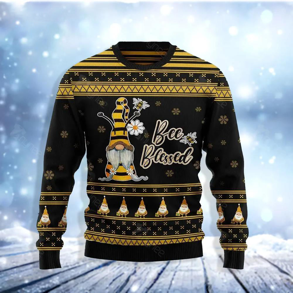 Bee Kind Gnome Ugly Christmas Sweater For Men & Women Christmas Gift Sweater US3466 - WeCustomit