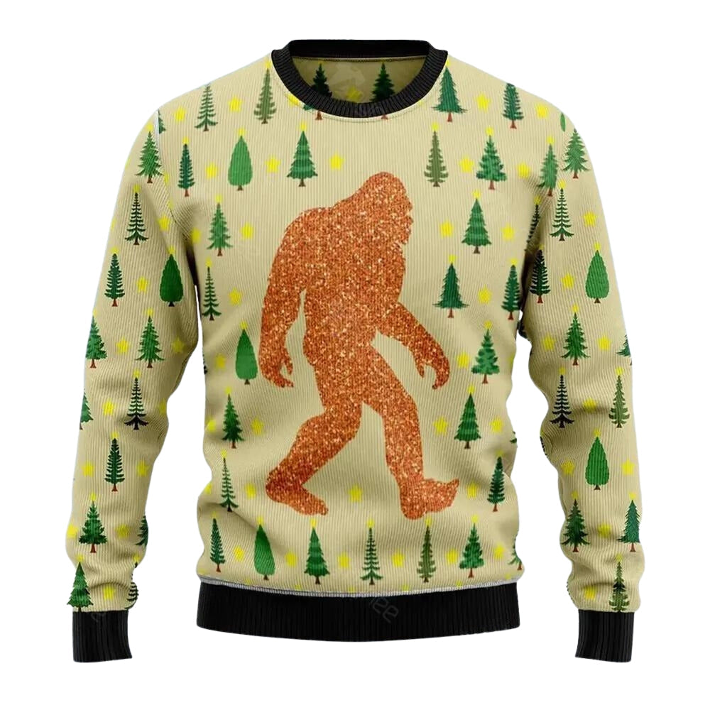 Bigfoot Sasquatch Ugly Christmas Sweater For Men & Women Christmas Gift Sweater US3482 - WeCustomit