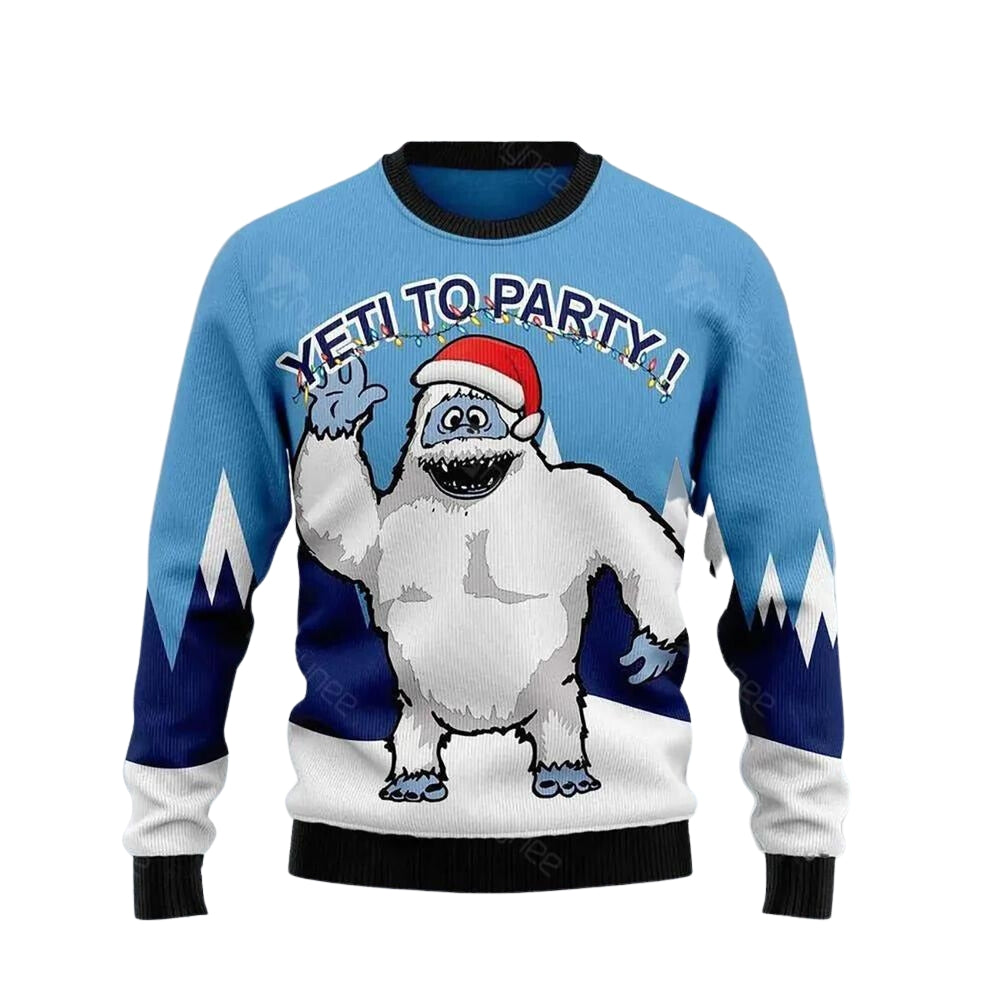 Bigfoot Party Ugly Christmas Sweater For Men & Women Christmas Gift Sweater US3483 - WeCustomit