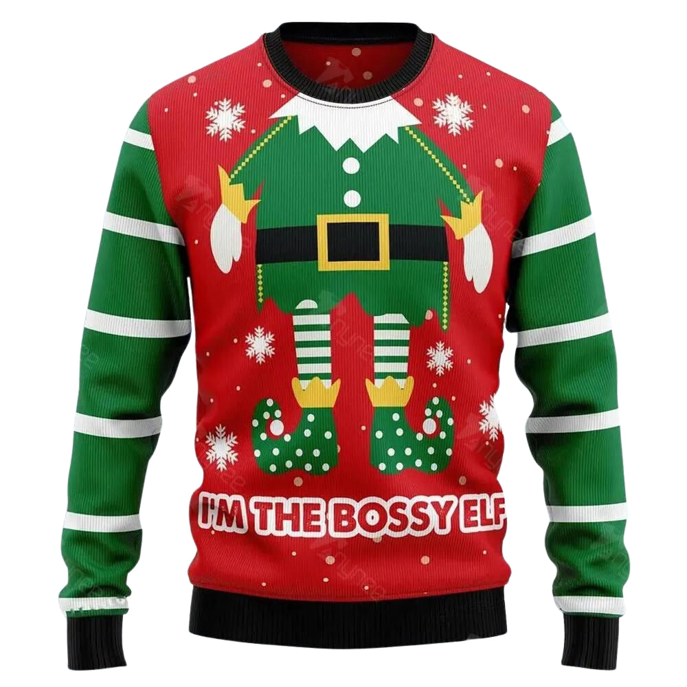 I'm The Bossy Ugly Christmas Sweater For Men & Women Christmas Gift Sweater US3632 - WeCustomit