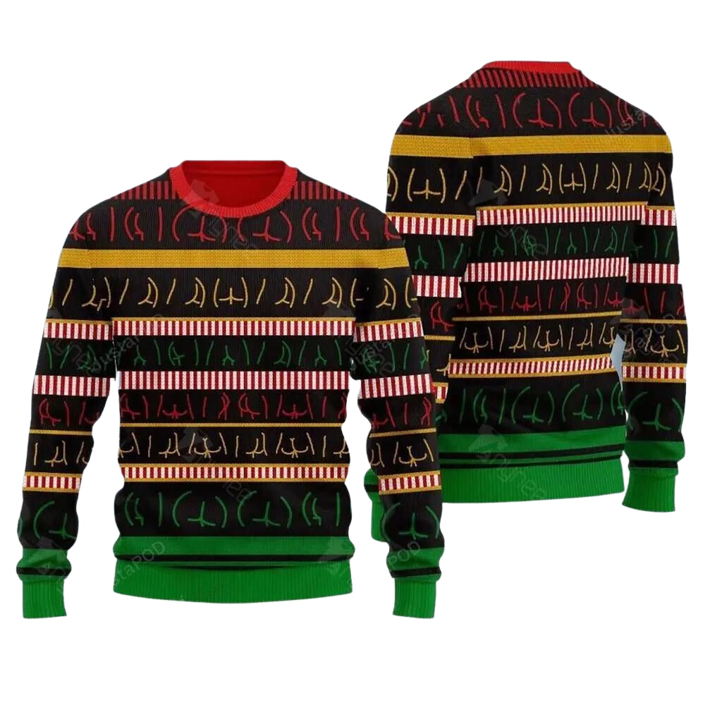 Butts Wall Ugly Christmas Sweater For Men & Women Christmas Gift Sweater US3648 - WeCustomit