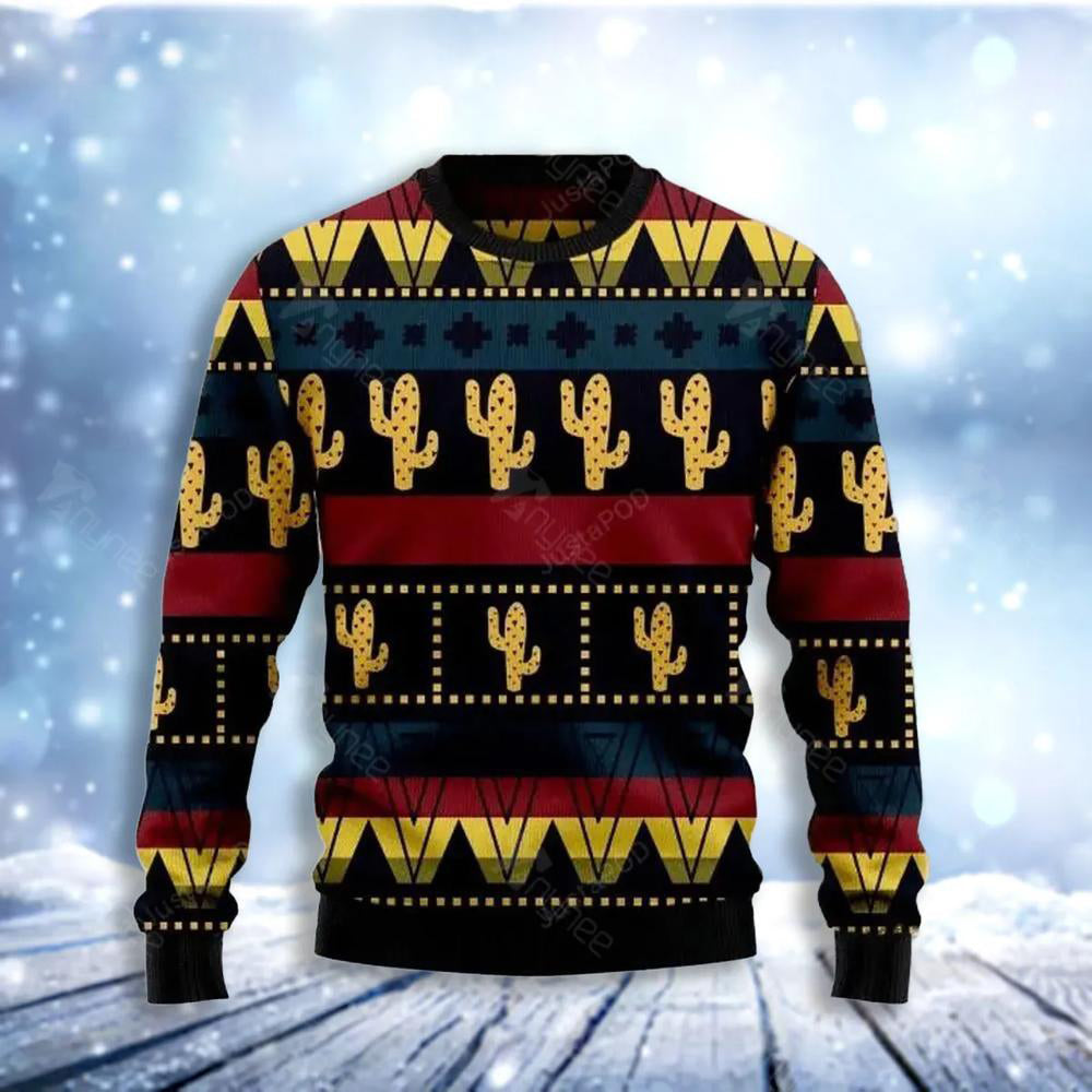 Cactus Ugly Christmas Sweater For Men & Women Christmas Gift Sweater US3655 - WeCustomit