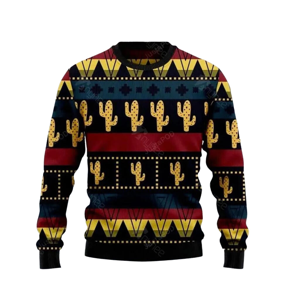 Cactus Ugly Christmas Sweater For Men & Women Christmas Gift Sweater US3655 - WeCustomit