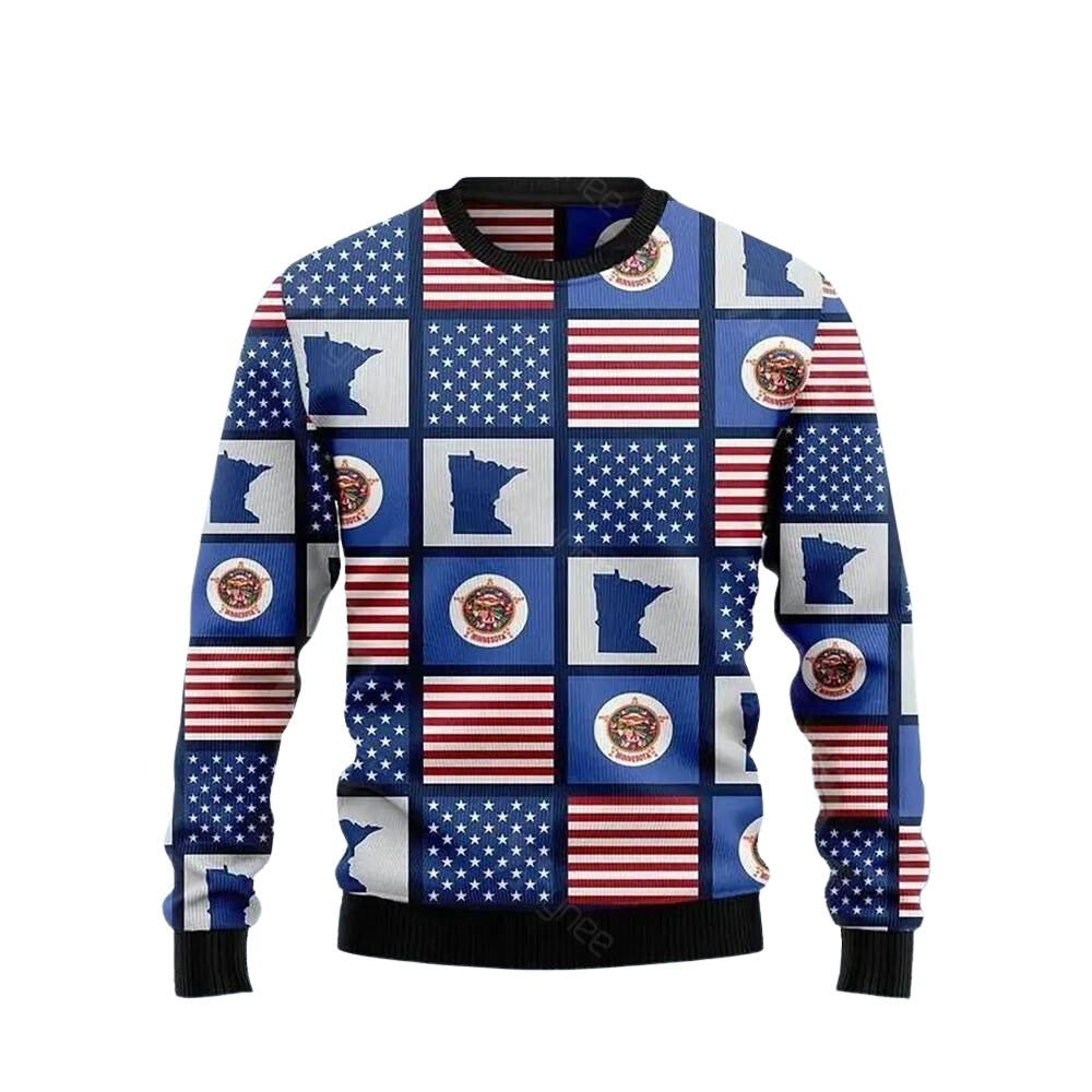 Amazing Minnesota Ugly Christmas Sweater For Men & Women Christmas Gift Sweater US3683 - WeCustomit