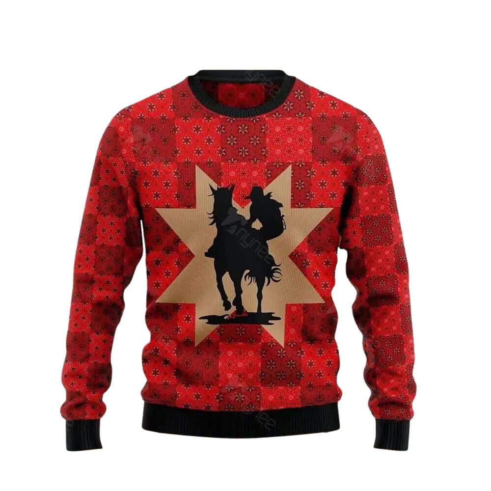 Amazing Cowgirl Ugly Christmas Sweater For Men & Women Christmas Gift Sweater US3684 - WeCustomit