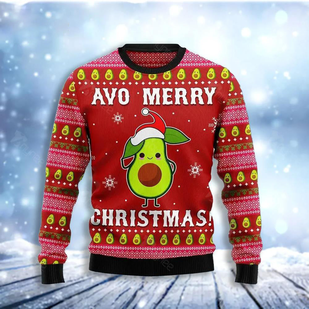 Avo Merry Christmas Ugly Christmas Sweater For Men & Women Christmas Gift Sweater US3720 - WeCustomit