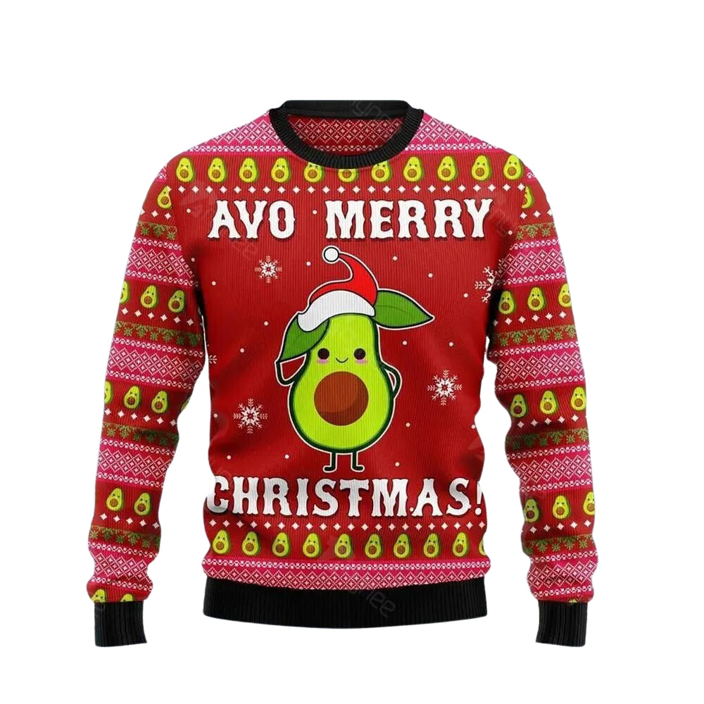 Avo Merry Christmas Ugly Christmas Sweater For Men & Women Christmas Gift Sweater US3720 - WeCustomit