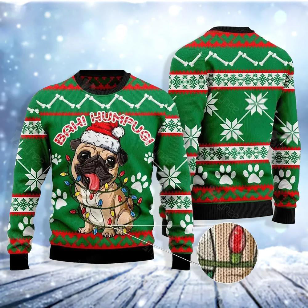 Bah Humpug Ugly Christmas Sweater For Men & Women Christmas Gift Sweater US3743 - WeCustomit