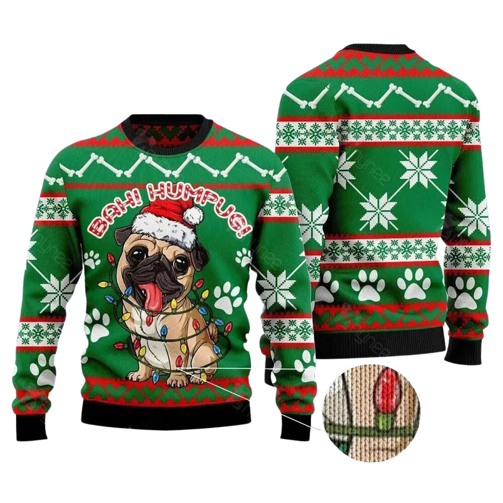 Bah Humpug Ugly Christmas Sweater For Men & Women Christmas Gift Sweater US3743 - WeCustomit