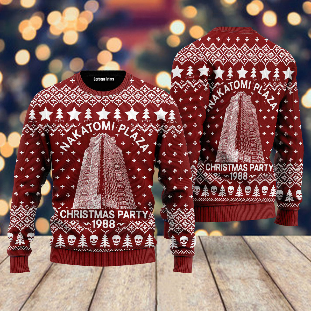 Nakatomi Plaza Ugly Christmas Sweater - WeCustomit