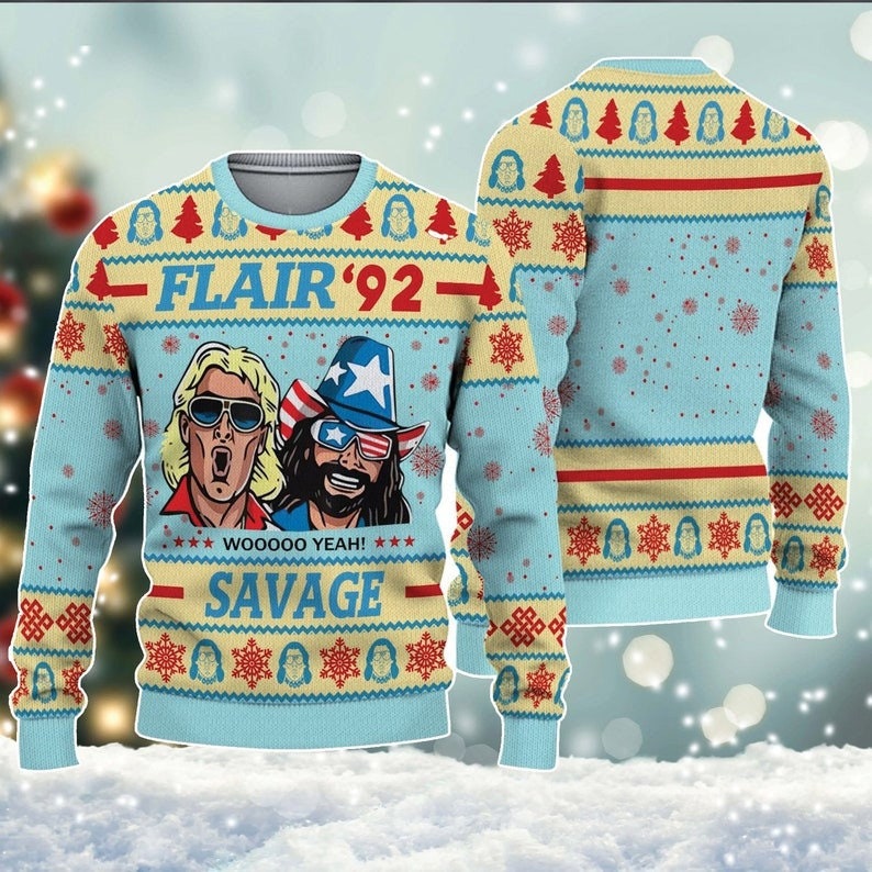 Flair 92 Savage Ugly Christmas Sweater For Me & Women Christmas Gift Thanksgiving Sweater US4262 - WeCustomit