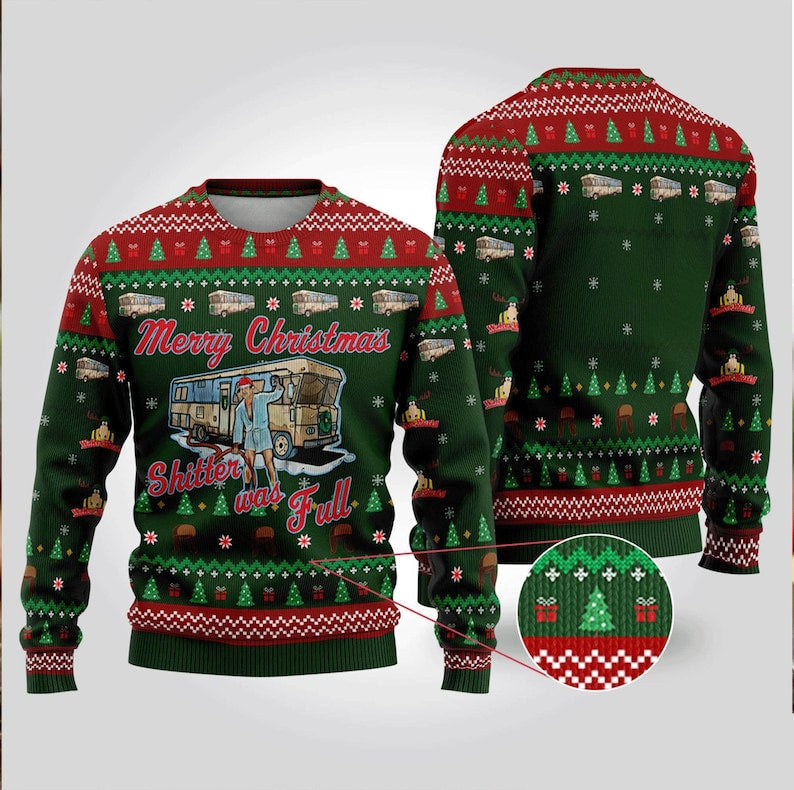 Merry Christmas Shitters Full Ugly Christmas Sweater For Men & Women Christmas Gift Thanksgiving Sweater US4292 - WeCustomit