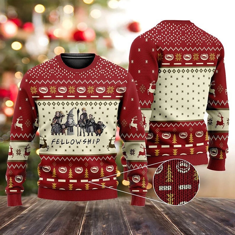 The Fellowship Ugly Christmas Sweater For Men & Women Christmas Gift Thanksgiving Sweater US4304 - WeCustomit