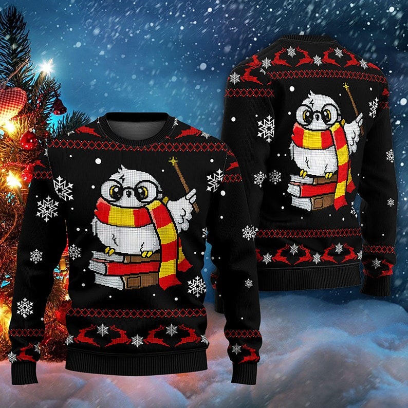Magic Owl Ugly Christmas Sweater For Men & Women Christmas Gift Sweater US4420 - WeCustomit