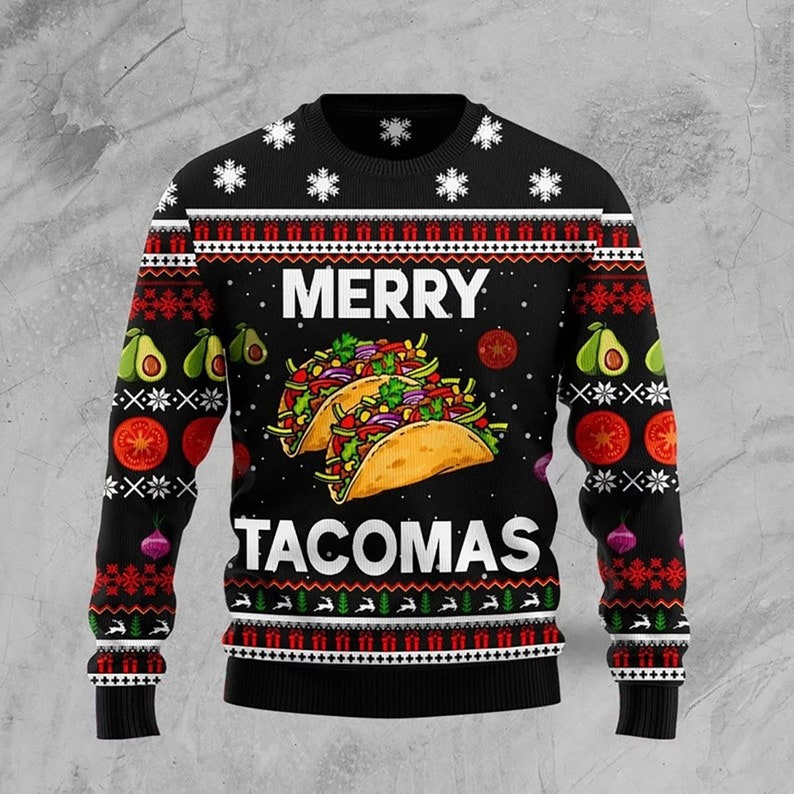 Merry Tacomas Ugly Christmas Sweater For Men & Women Christmas Gift Sweater US4423 - WeCustomit