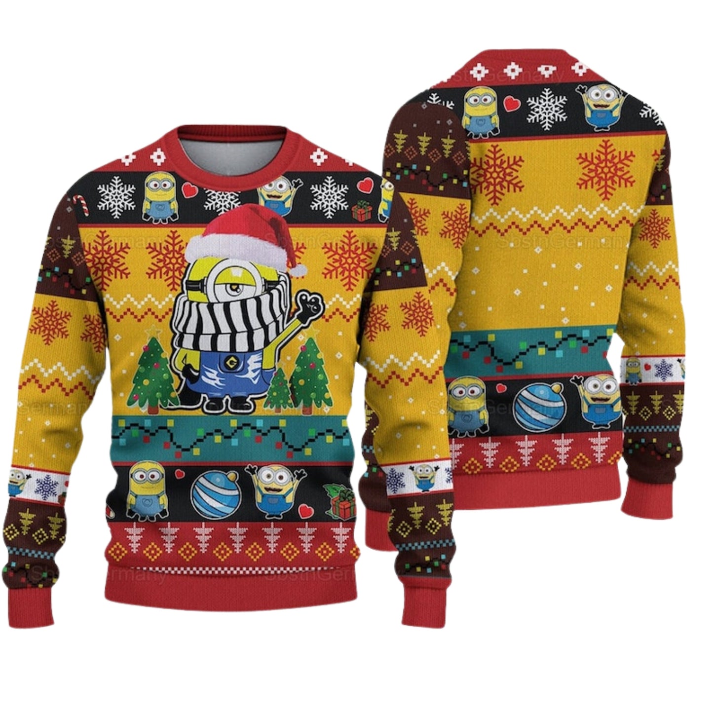 Minions Ugly Christmas Sweater For Men & Women Christmas Gift Sweater US4468 - WeCustomit